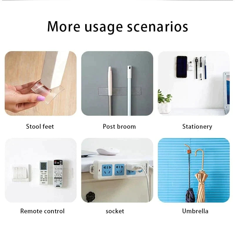 Nano Tape - 3Mtr Nano Double Sided Tape Heavy Duty - Multipurpose Removable Traceless Mounting Adhesive Tape for Walls Silicon Tape